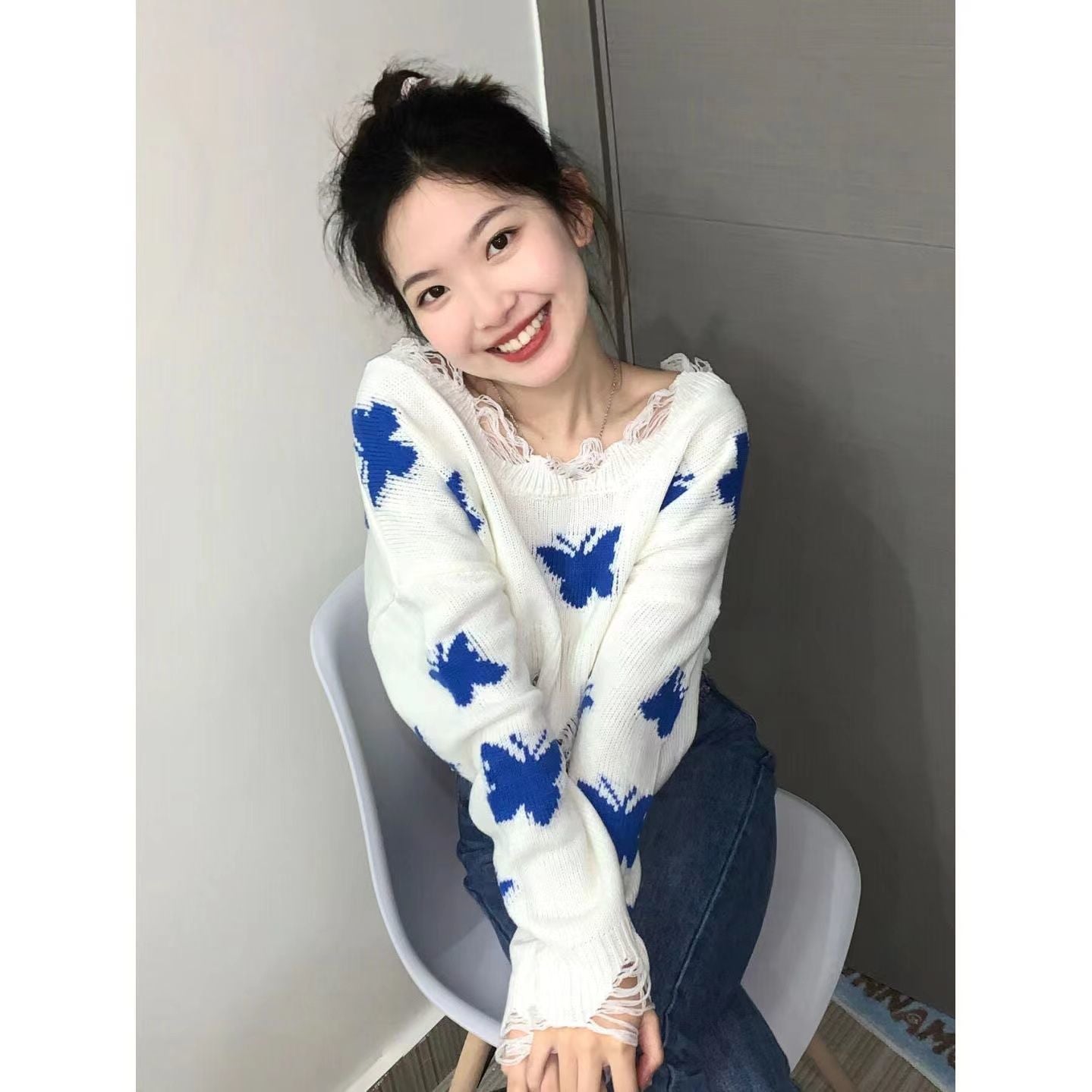 Butterfly Knitted Top SAB099