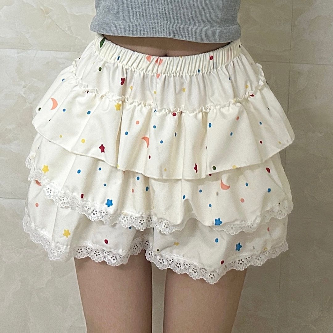 Polka Dot Printed Tutu Skirt US 64D205