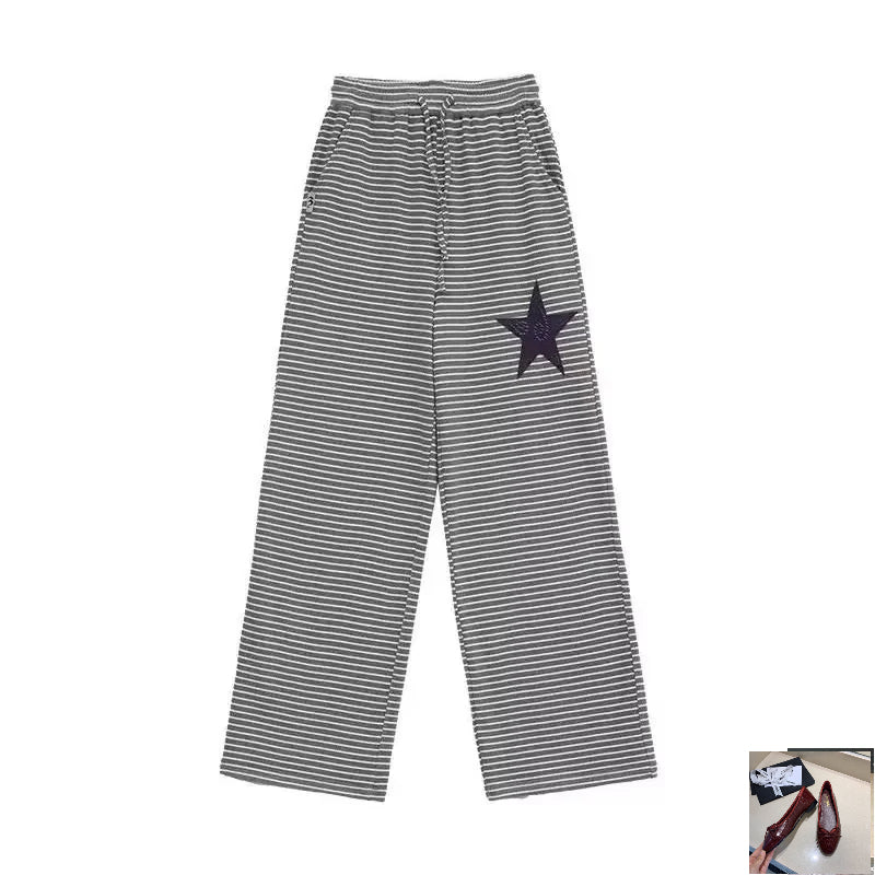 Purple Star Patchwork Soft Straight Pants SA247/SA269