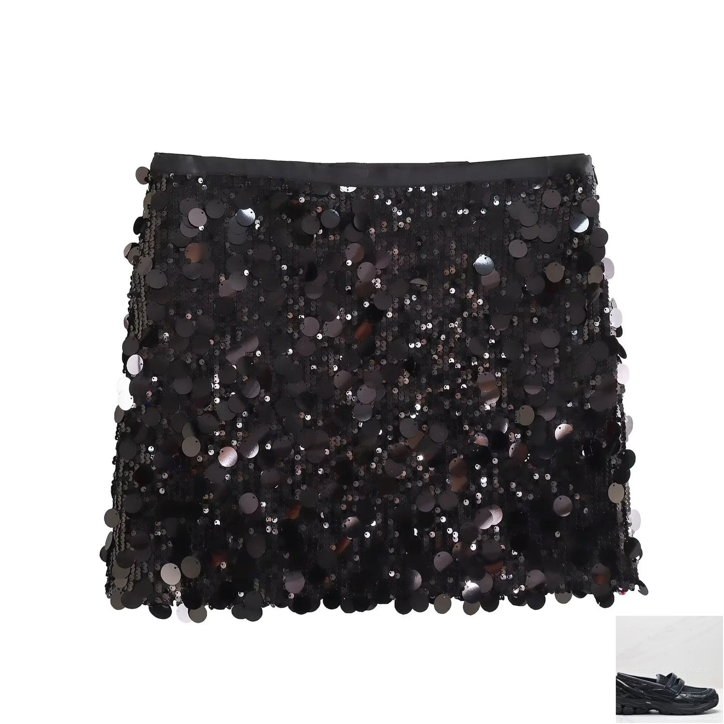 Buttocks Sequined Mini Skirt Women SA335