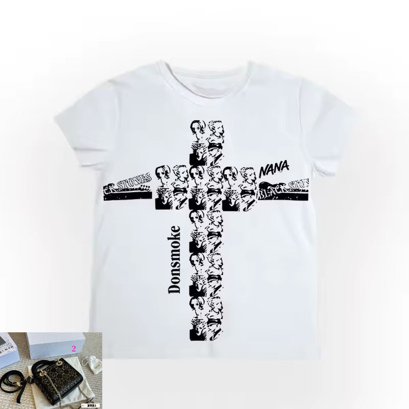 Casual Waist Short T-shirt SA440