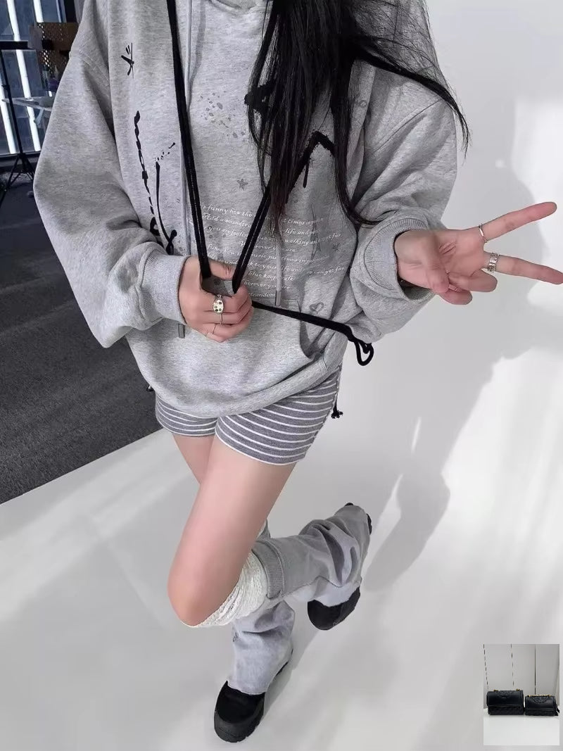 Punk Hoodies Simple Streetwear Star Print SA206/SA207