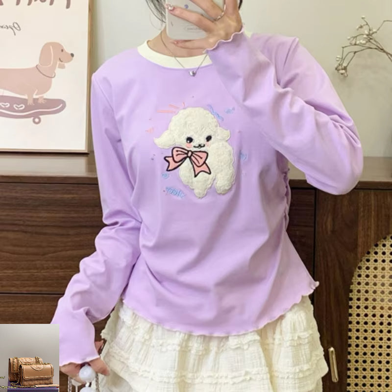 Patchwork Pink Casual Lolita T-shirt SA211/SA212