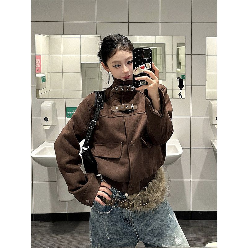 Suede High-end Jacket SAB036