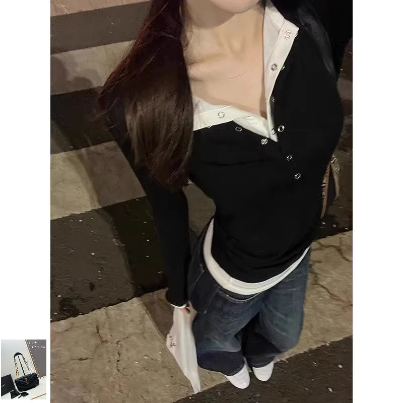 Henry Collar Long Sleeve T-Shirt SA220