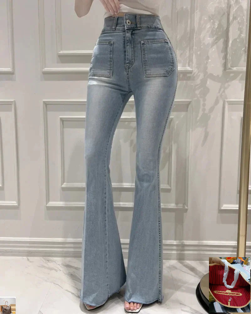 Chic Double Pocket Temperament Pants SA055