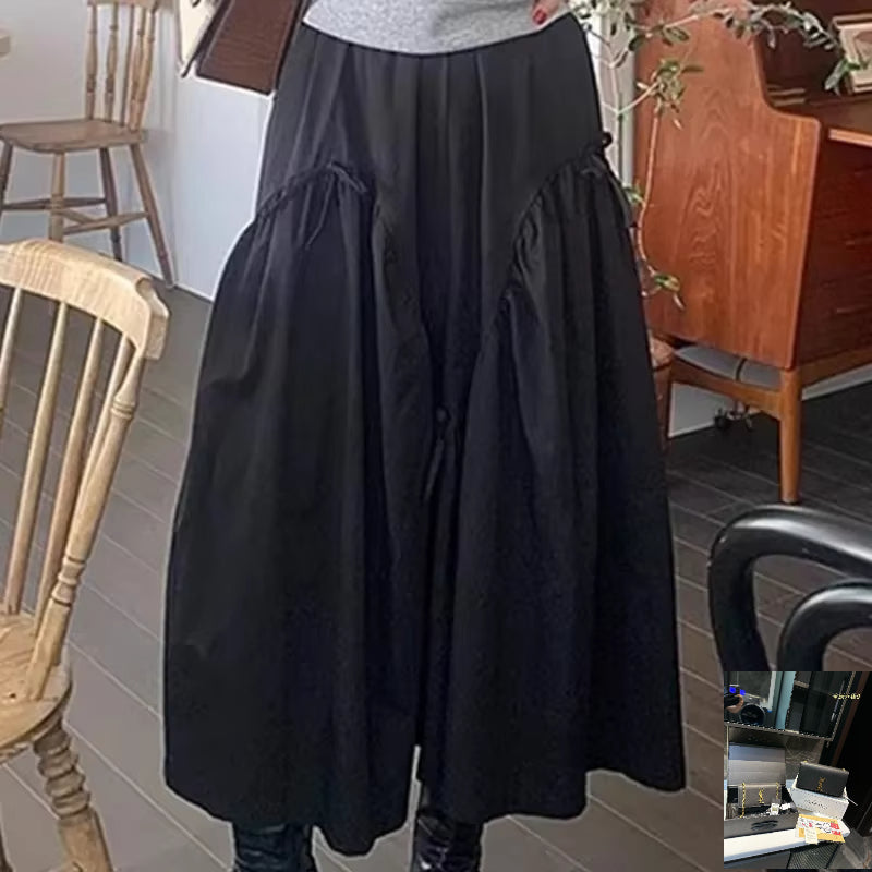 Bow Patchwork Womens Skirt Draped Skirts SA290/SA291