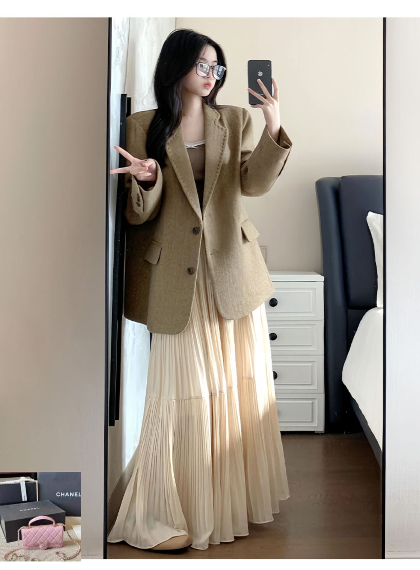 Chiffon Skirt Women's Big Pendulum Skirt Summer SA354