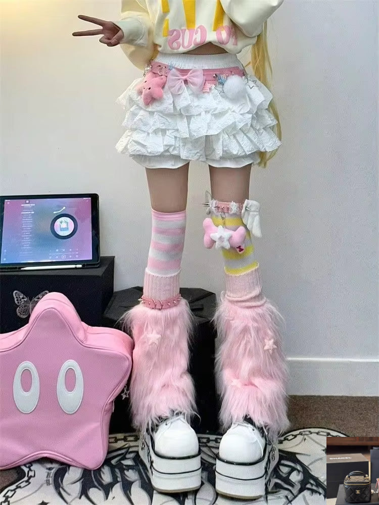 Japanese Pumpkin Puffy Cake Soft Girl Skirts SA287