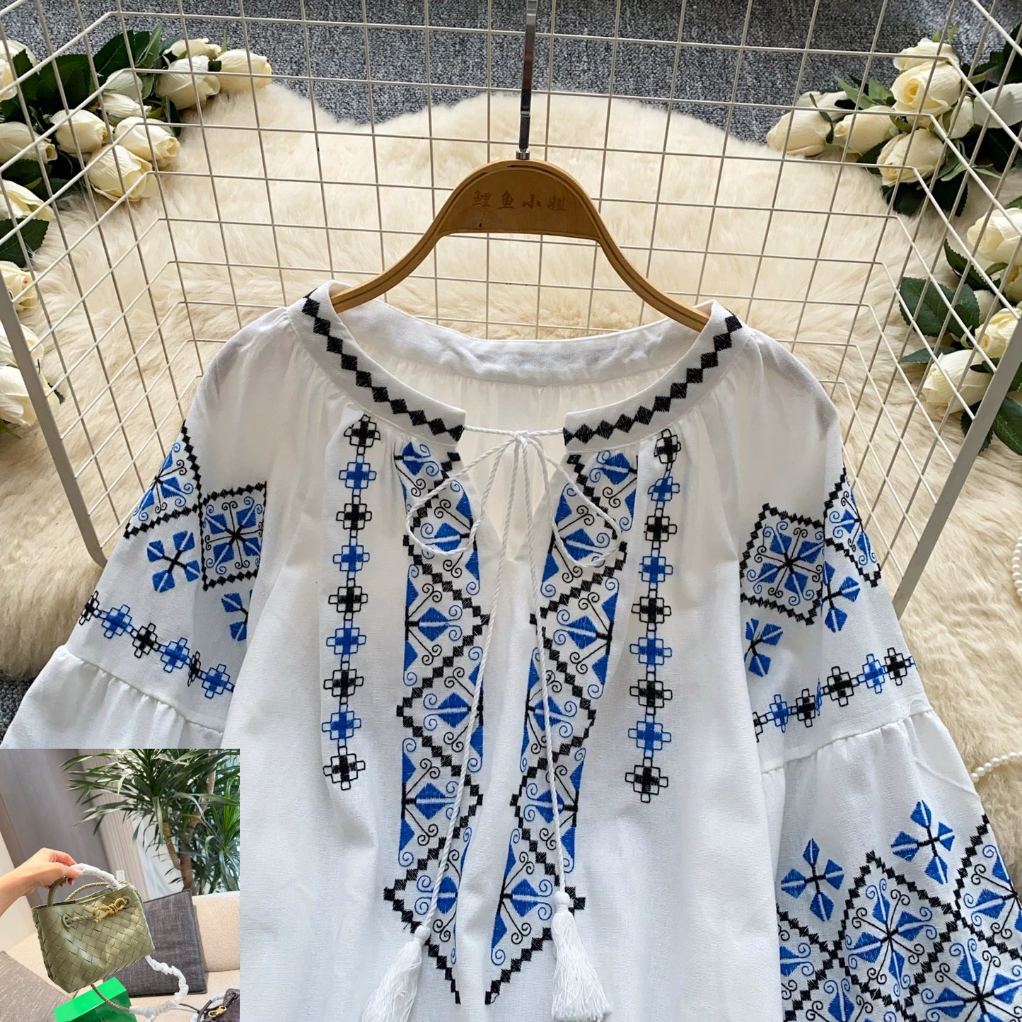 Commuting Style Embroidered Shirt SA987