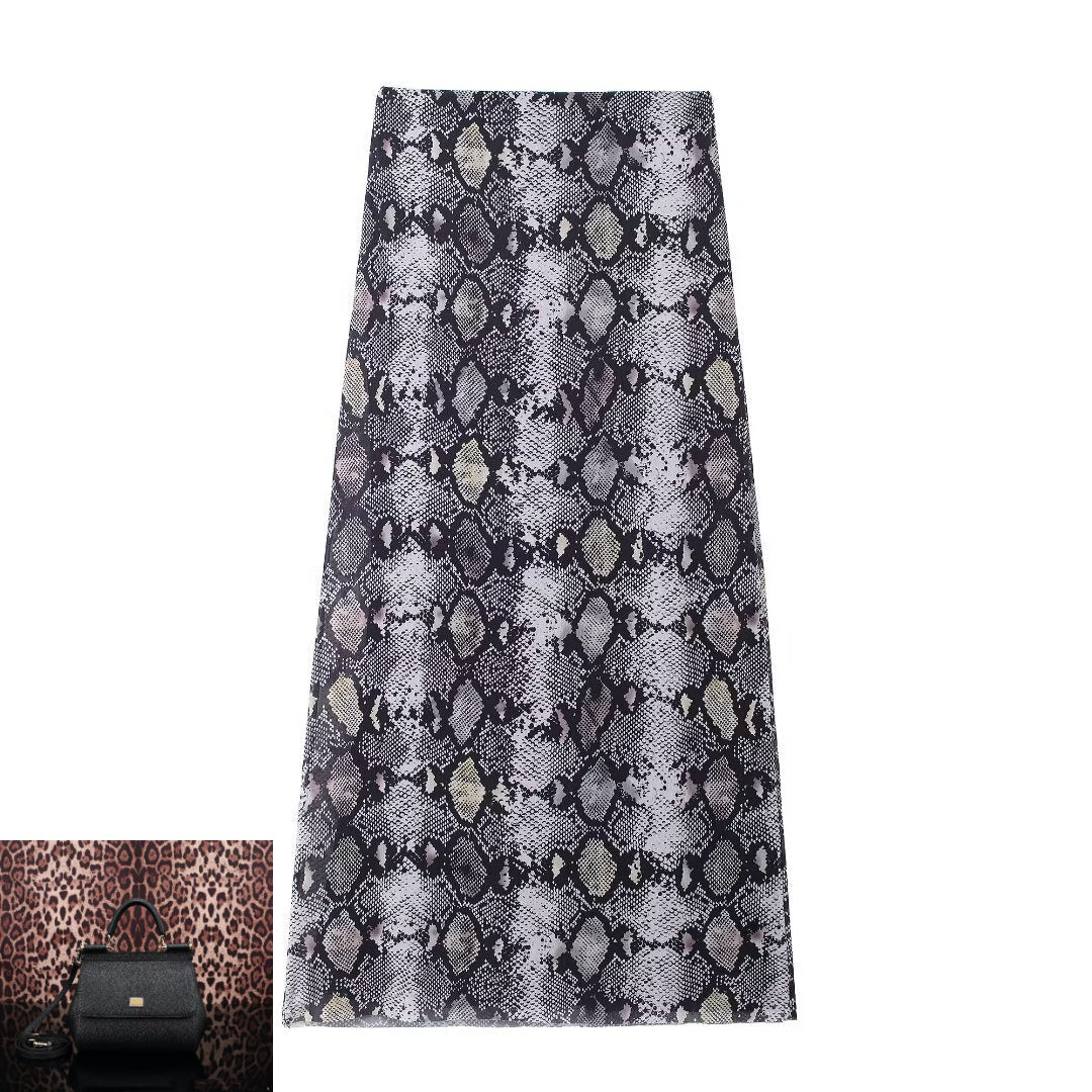 Animal Print Tube Top Printed Mesh Skirt SA346