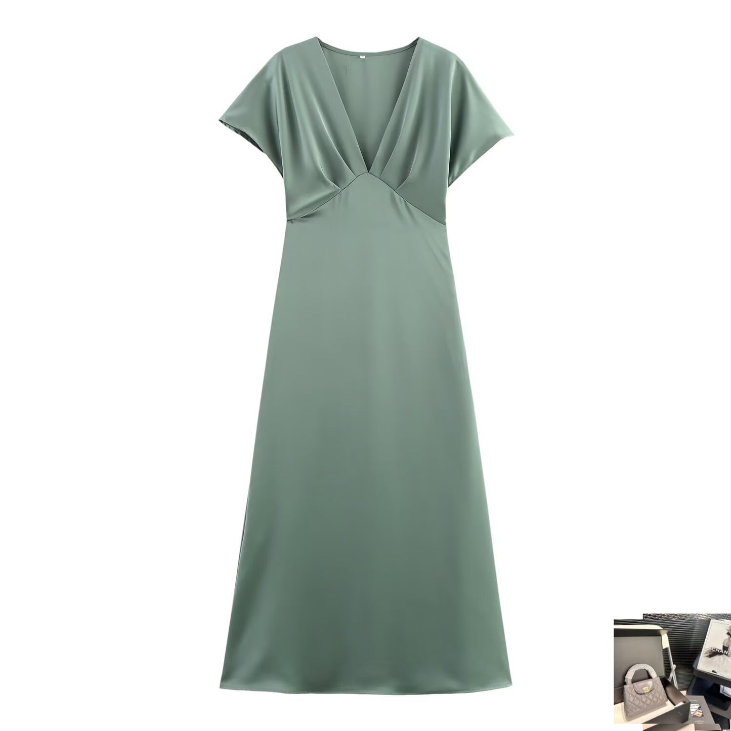 V-neck Midi Dress SA324