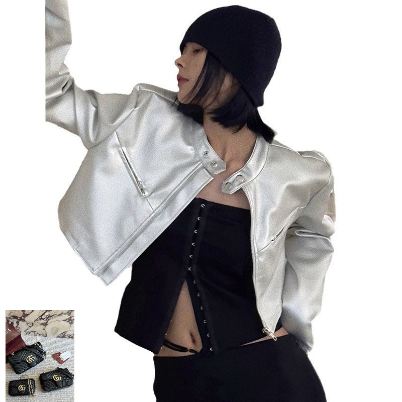 Exposed Zip Cardigan Jacket Tide SA595/SA596/SA597