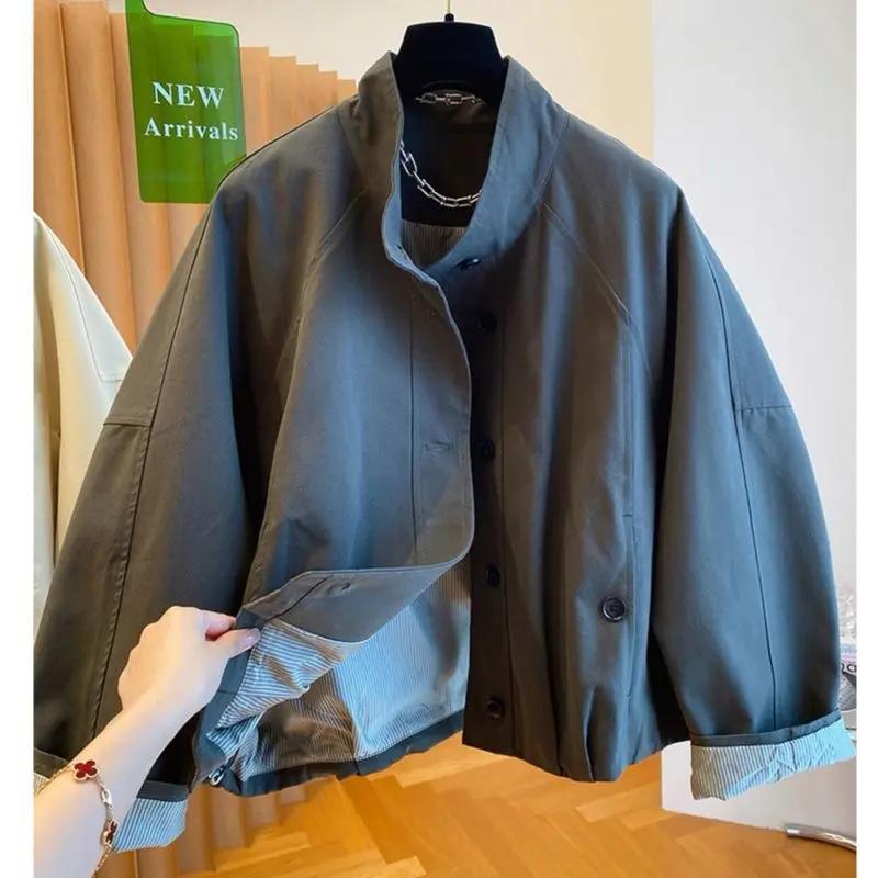 Women's Stand Collar Jacket 64H238