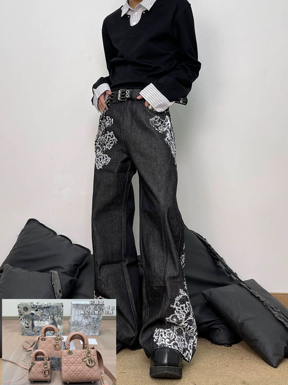 Floral Print Jeans SA657SA658/SA659
