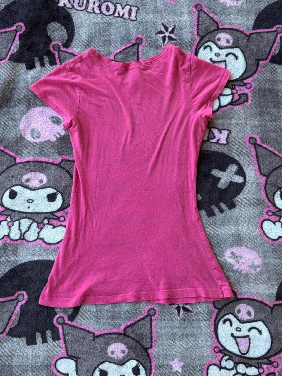 Pink Printed Short Sleeve Top SA624