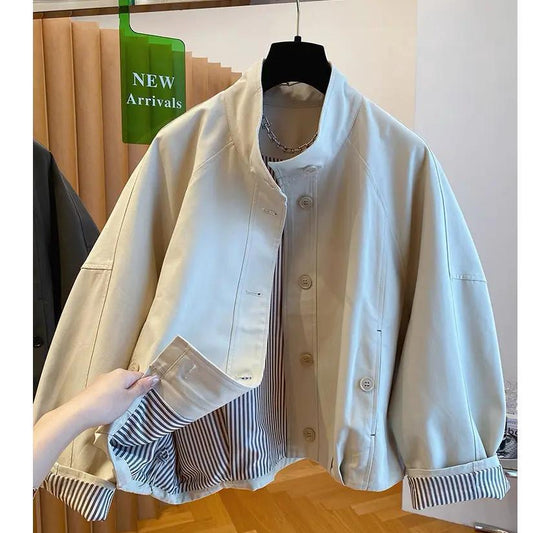 Women's Stand Collar Jacket 64H238