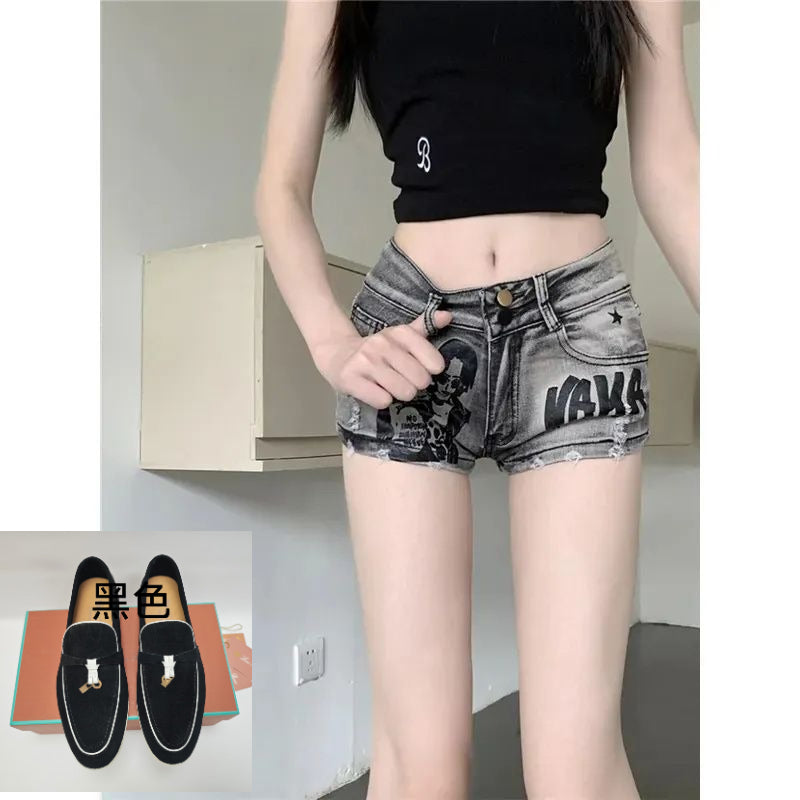 Low Rise Denim Shorts SA934