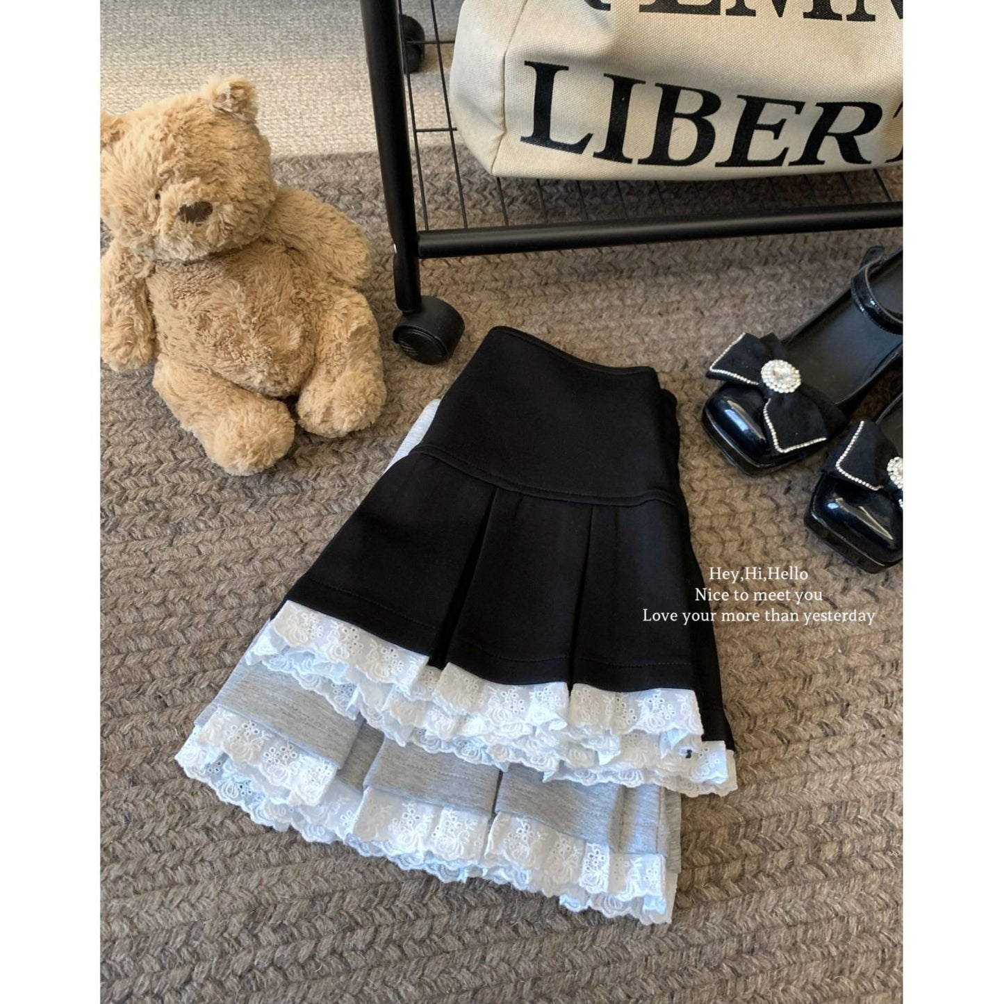 Lace Patchwork Skirt SAB163