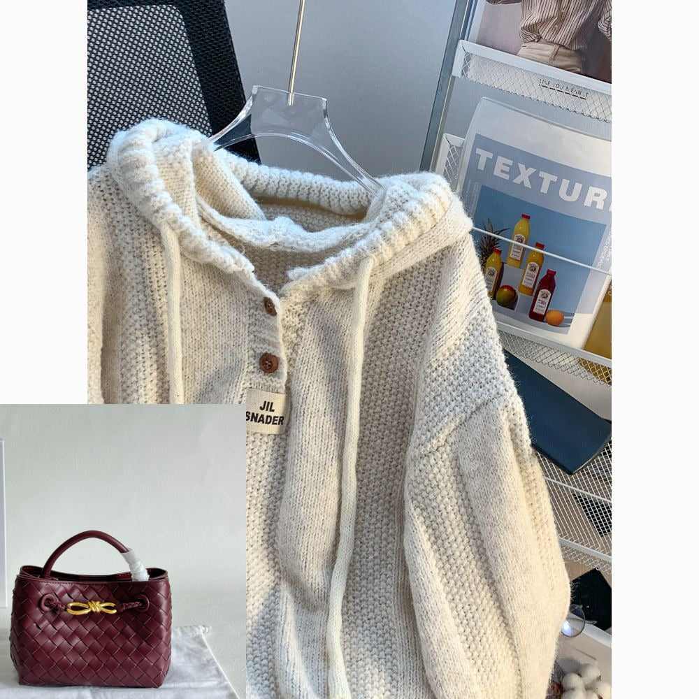 Drawstring Hooded Sweater SAB148