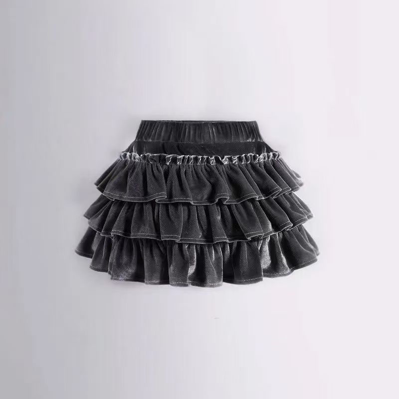 Black Velvet Skirt SAB213
