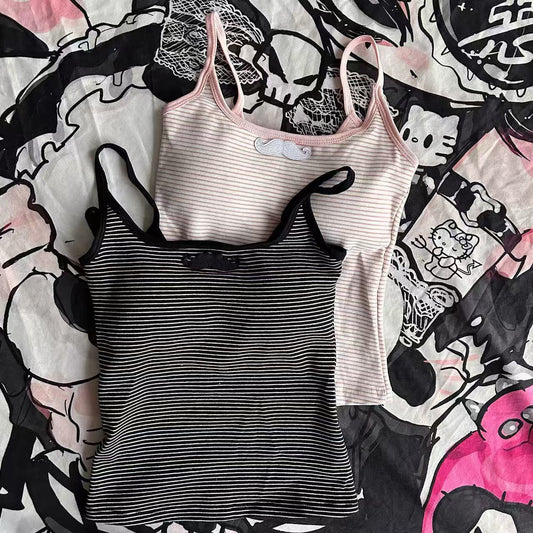 Mustache Striped Camisole SA984