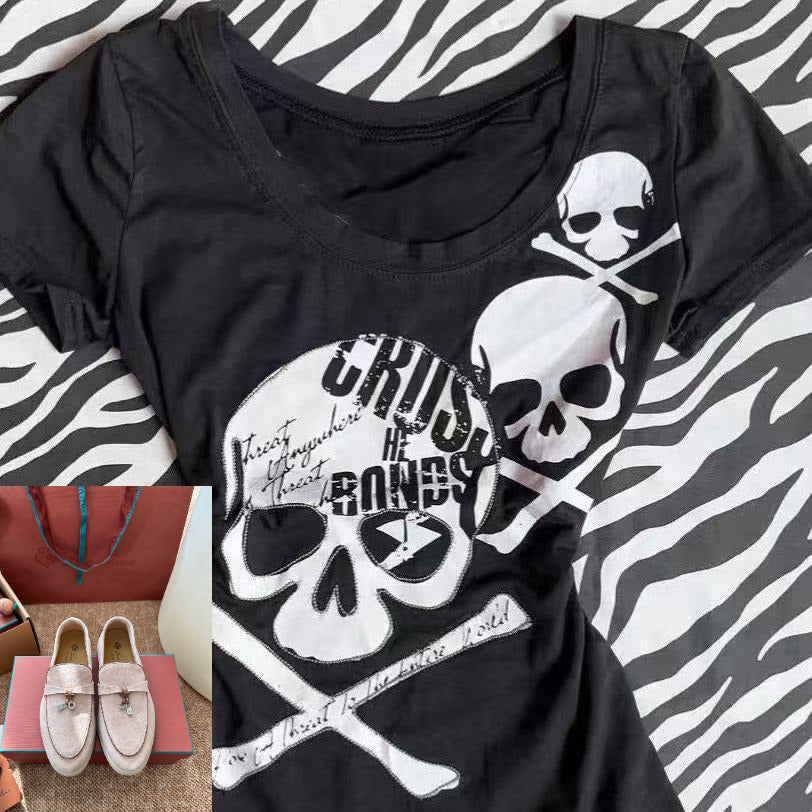 Skull Print Top SA991