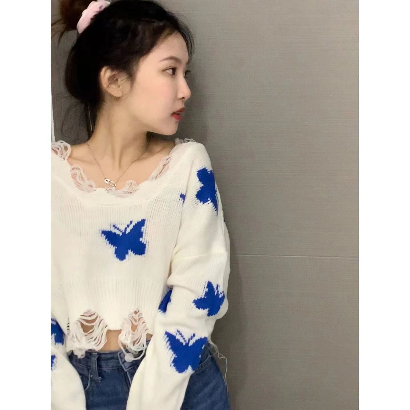 Butterfly Knitted Top SAB099