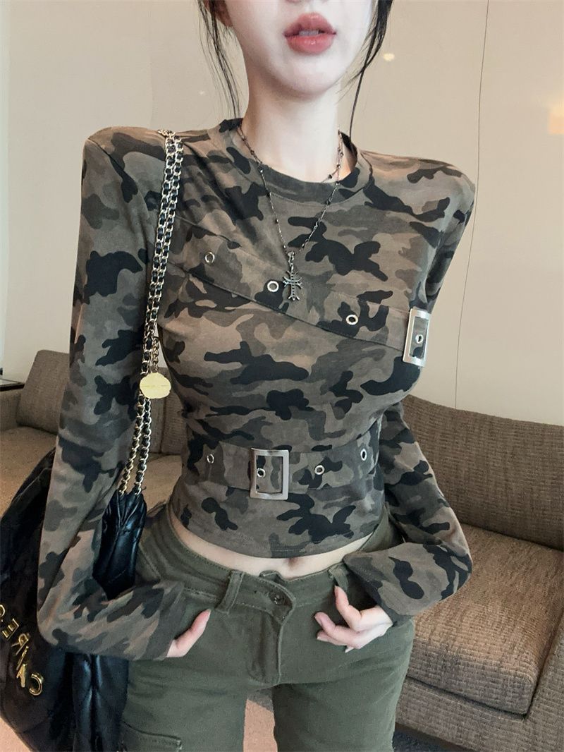 Camouflage Long Sleeve T-shirt SA932