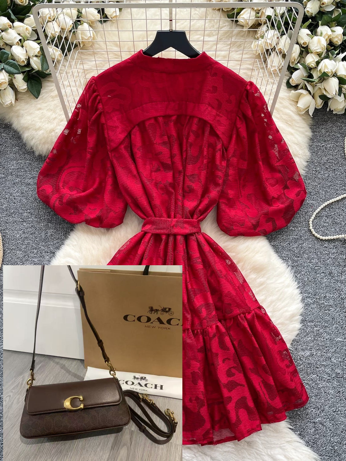 Women's Puff Sleeve Dress SA761