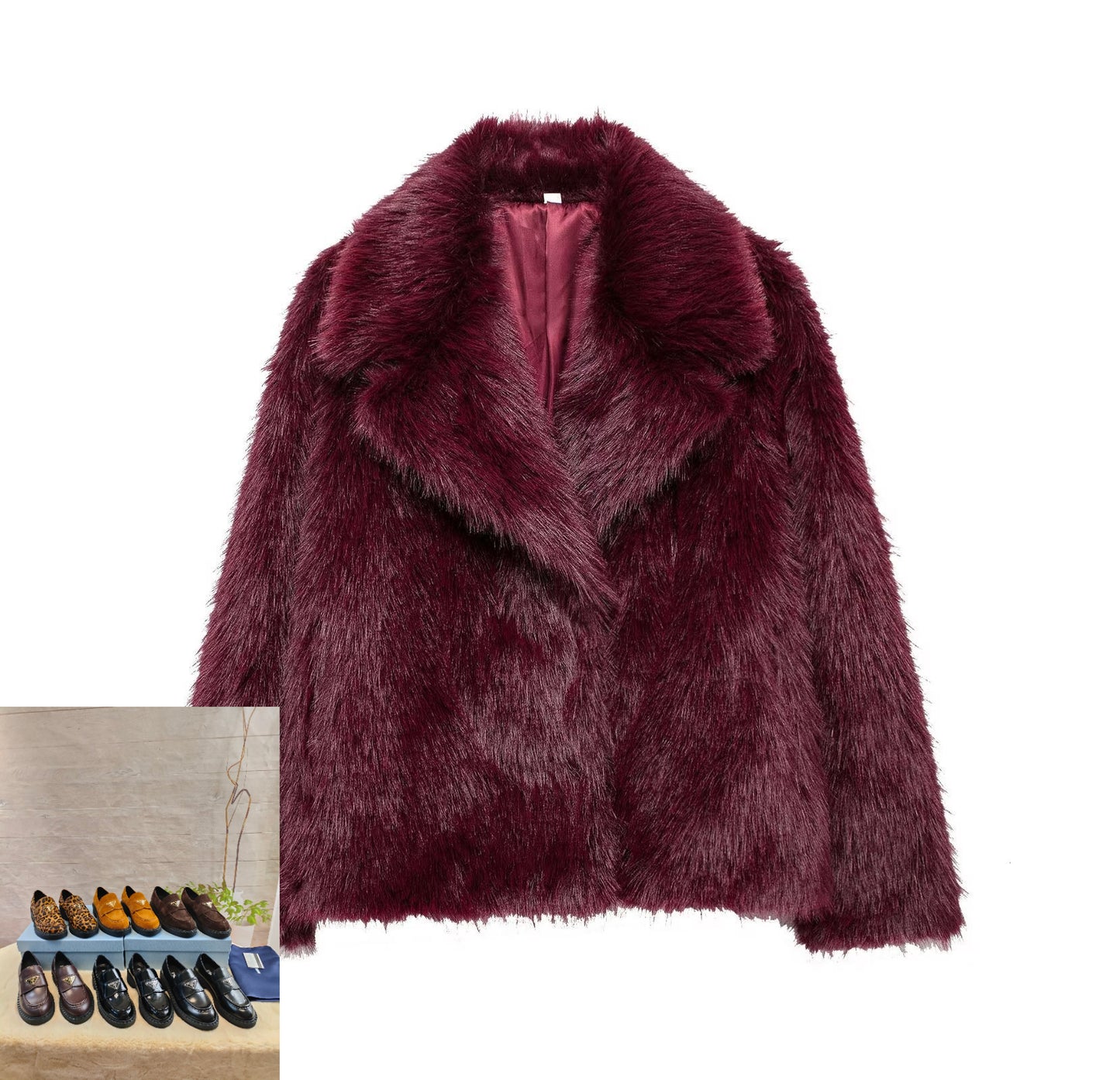 Faux Fur Effect Jacket SA571