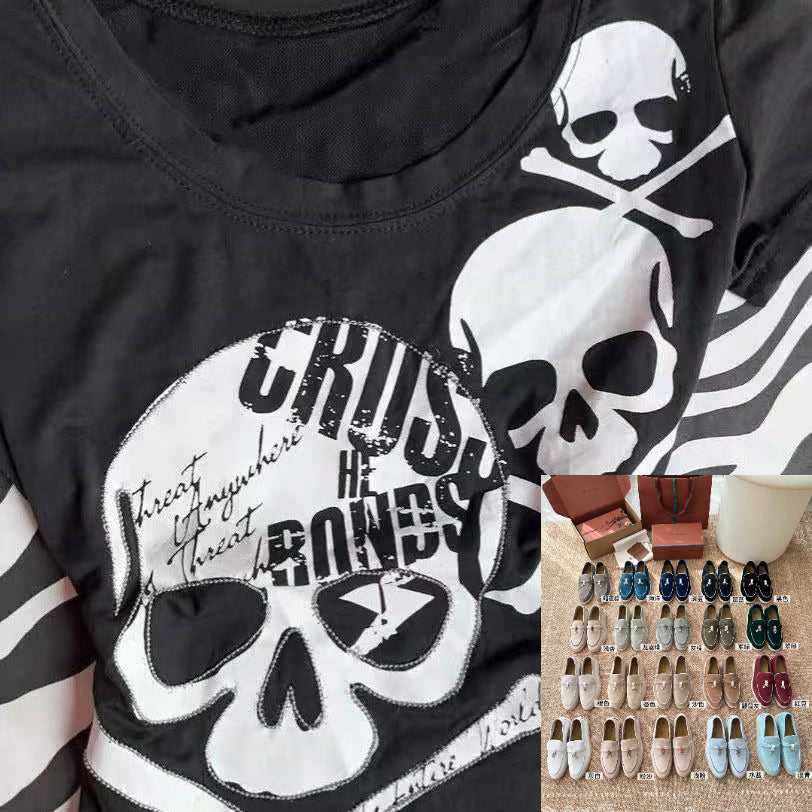 Skull Print Top SA991