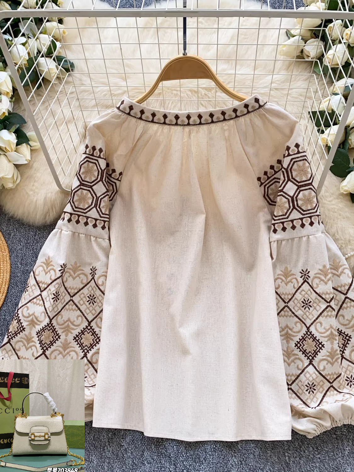 Tassel Peter Pan Collar Long Sleeve Top  SA810