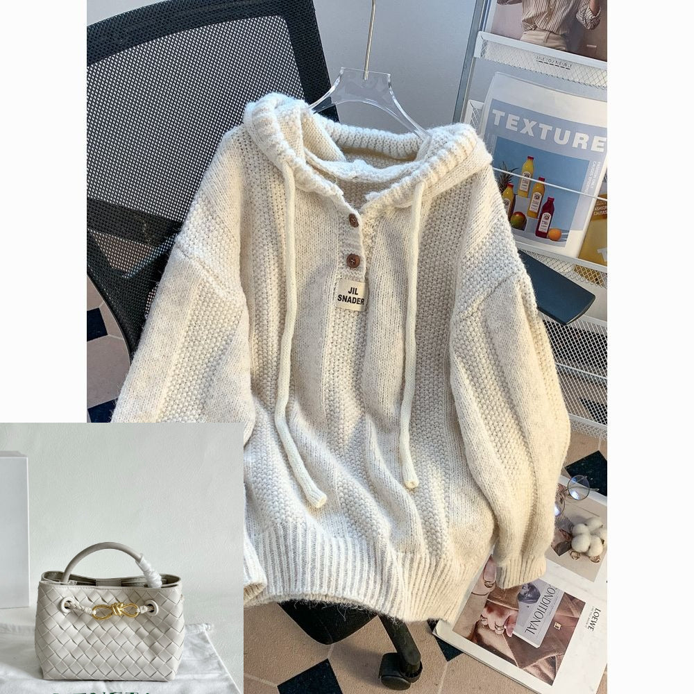 Drawstring Hooded Sweater SAB148