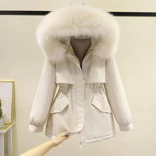 Hooded Long Sleeve Jacket Casual Mujer