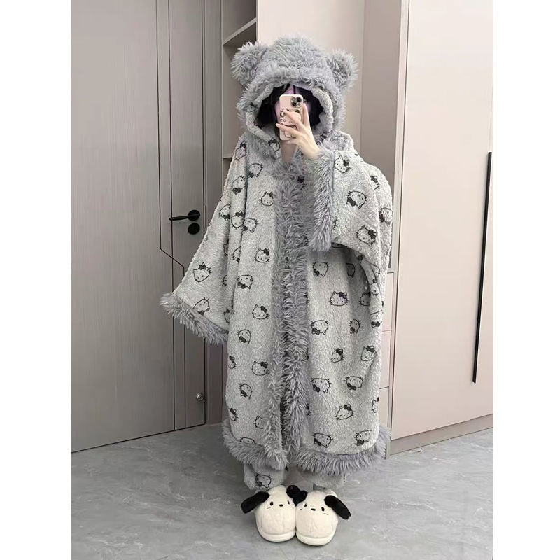 Cute Suit Autumn and Winter Nightgown SA392