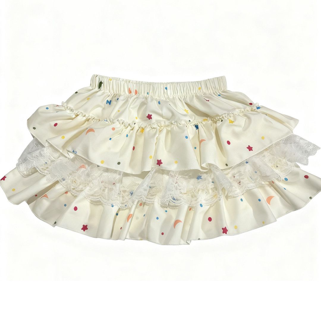 Polka Dot Printed Tutu Skirt  US 64D205