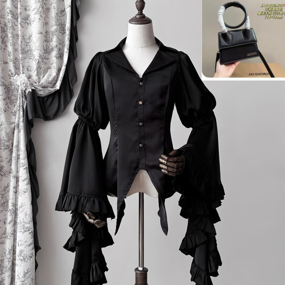 V-neck Shirt with Sleeves SA644