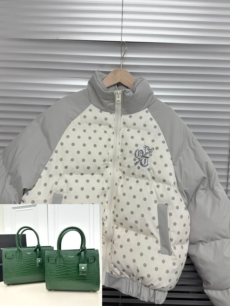 Polka Dot Cotton Clothes Fashion Warm Jacket SA687/SA688