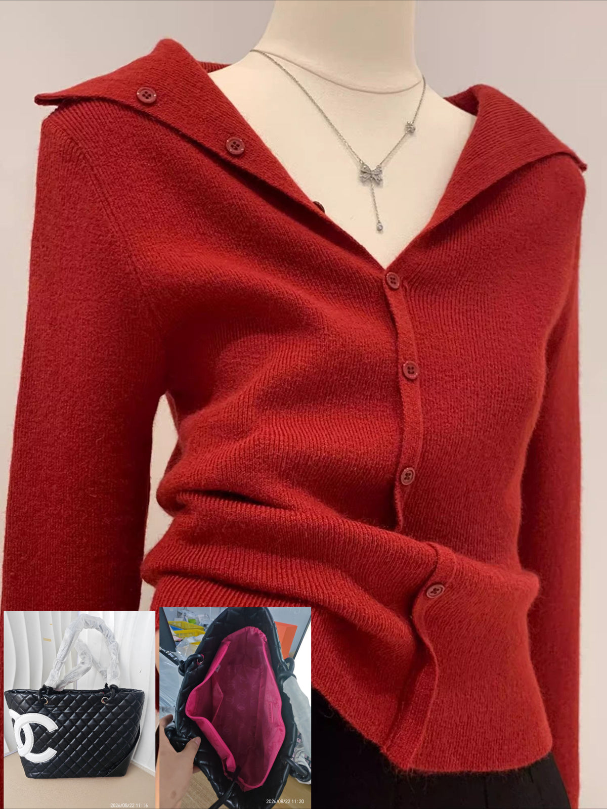 V-neck Knitted Cardigan SAB153