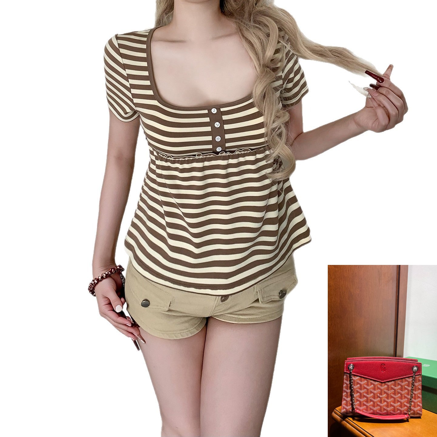 Women's Square Neck T-shirt SA854