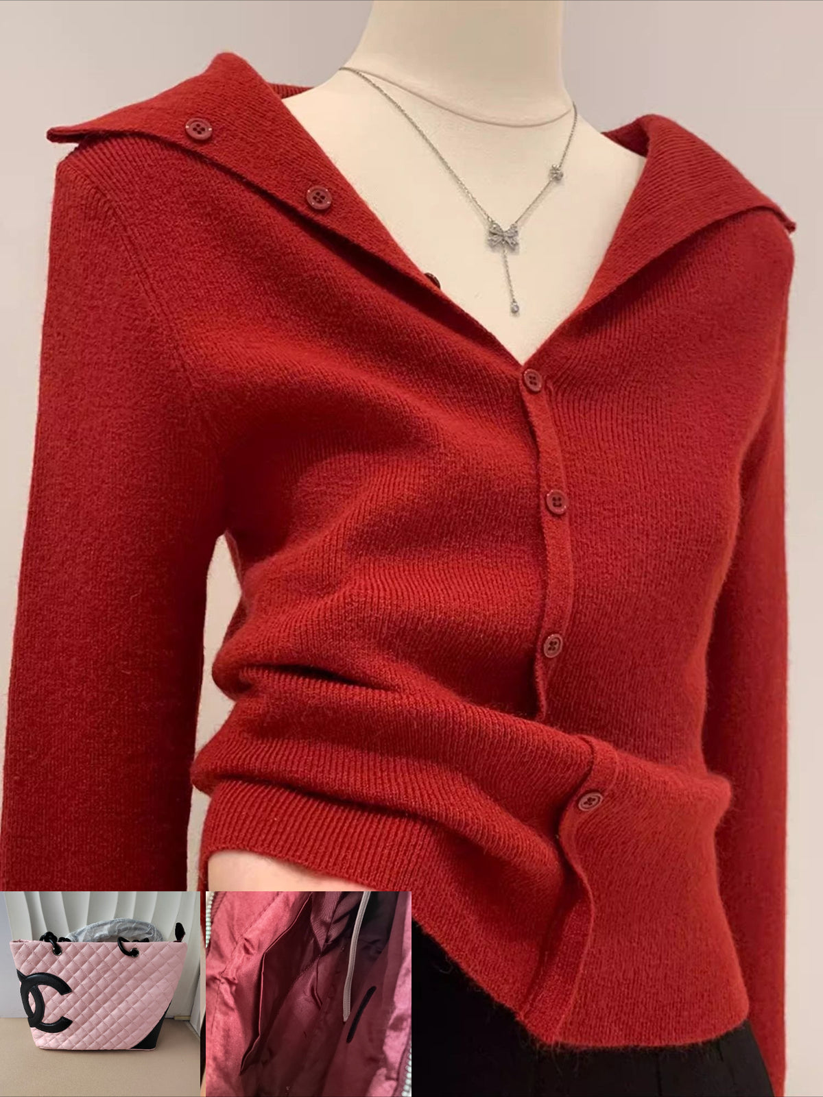 V-neck Knitted Cardigan SAB153