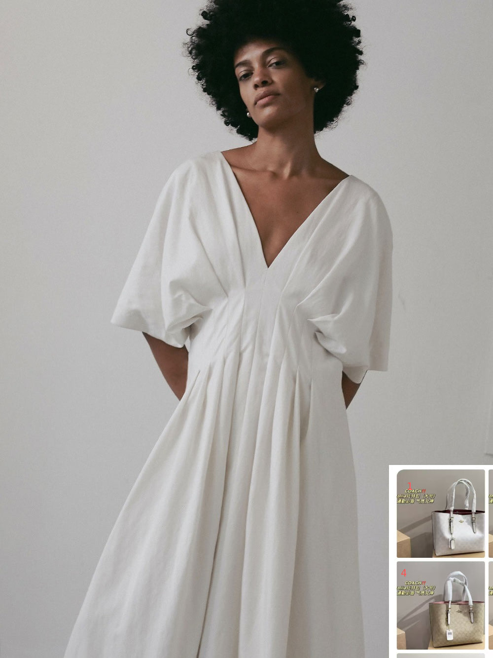 Waist Slim Dress Loose Shoulder Length Dress SA366