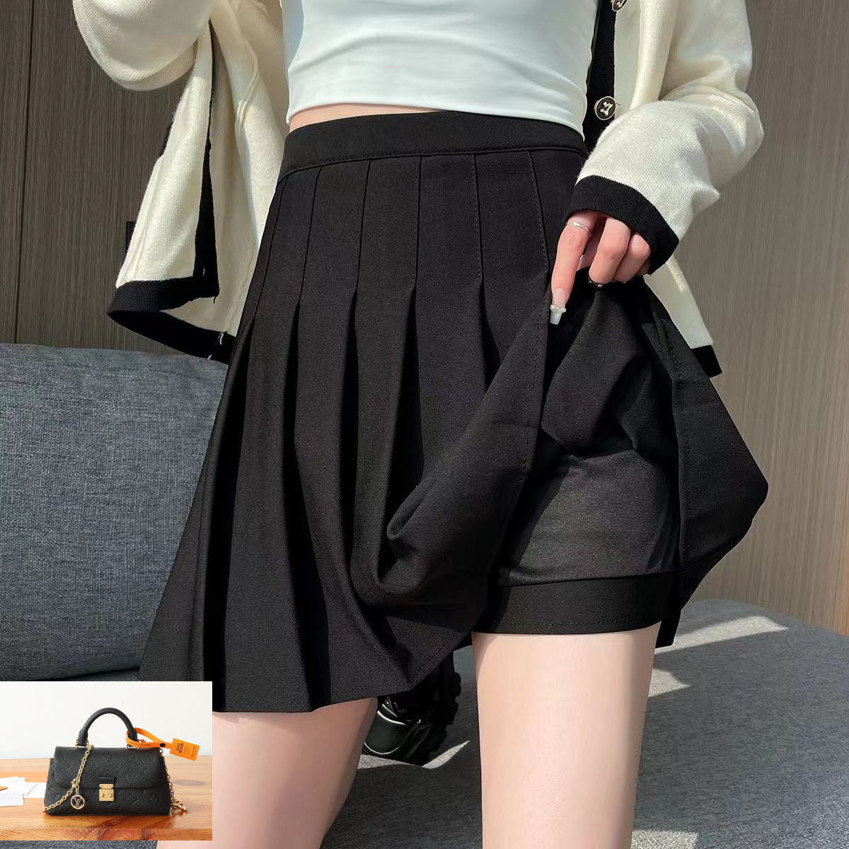 High-waisted Elastic Skirt SA915