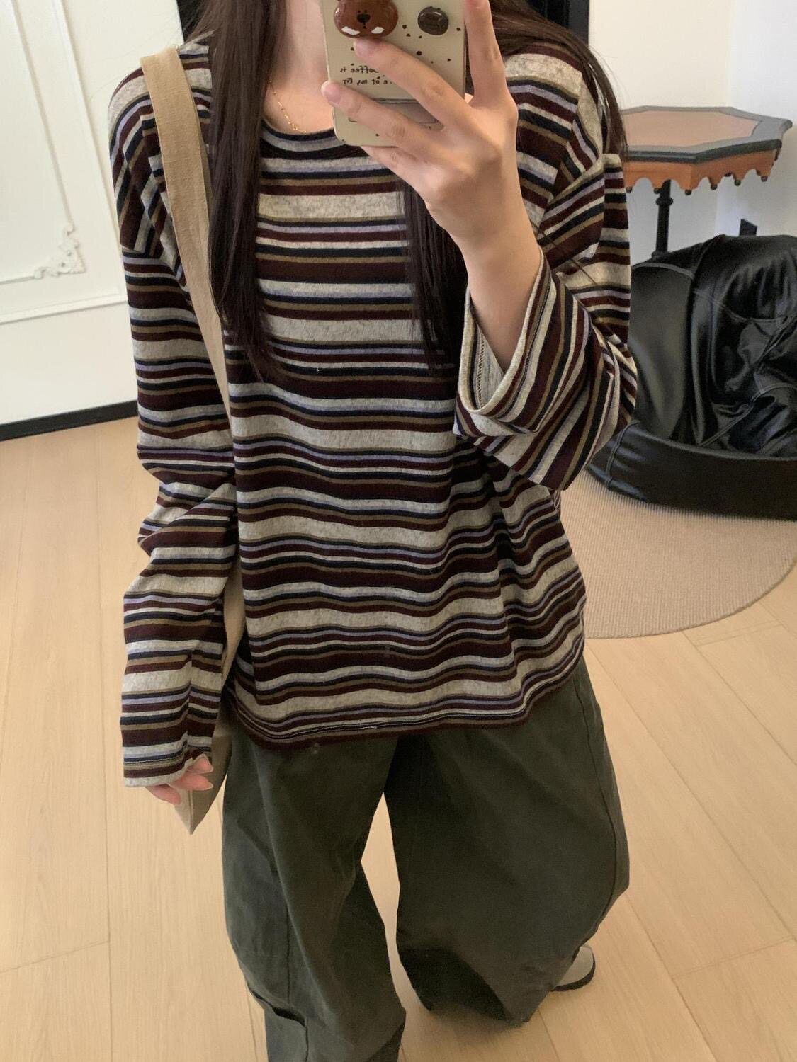 Striped Long-sleeved T-shirt  SAB131