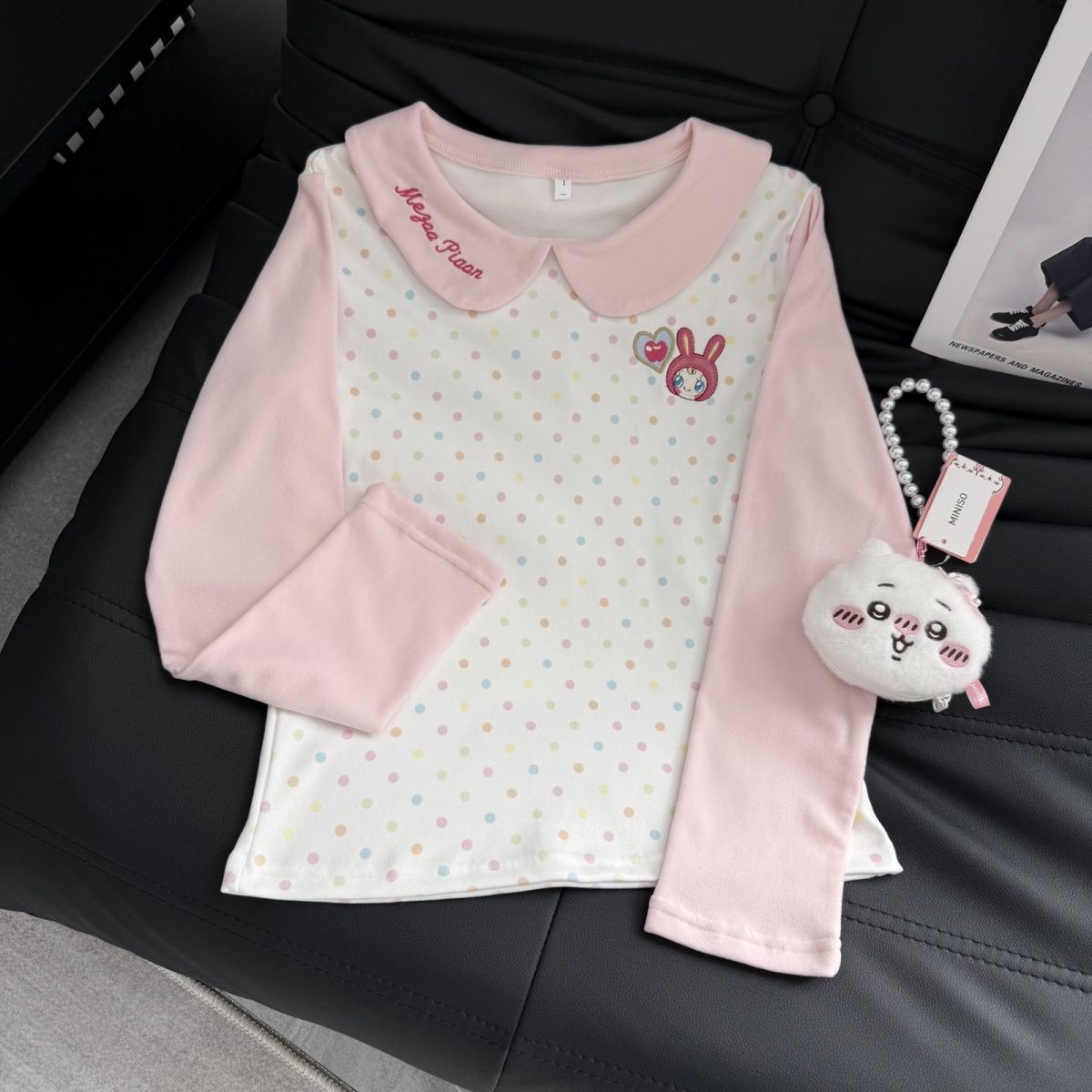 Polka Dot Cute Long Sleeve T-shirt SA825