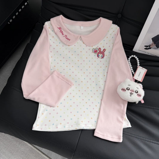 Polka Dot Cute Long Sleeve T-shirt SA825