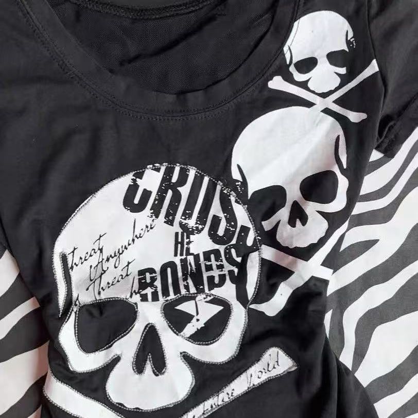 Skull Print Top SA991