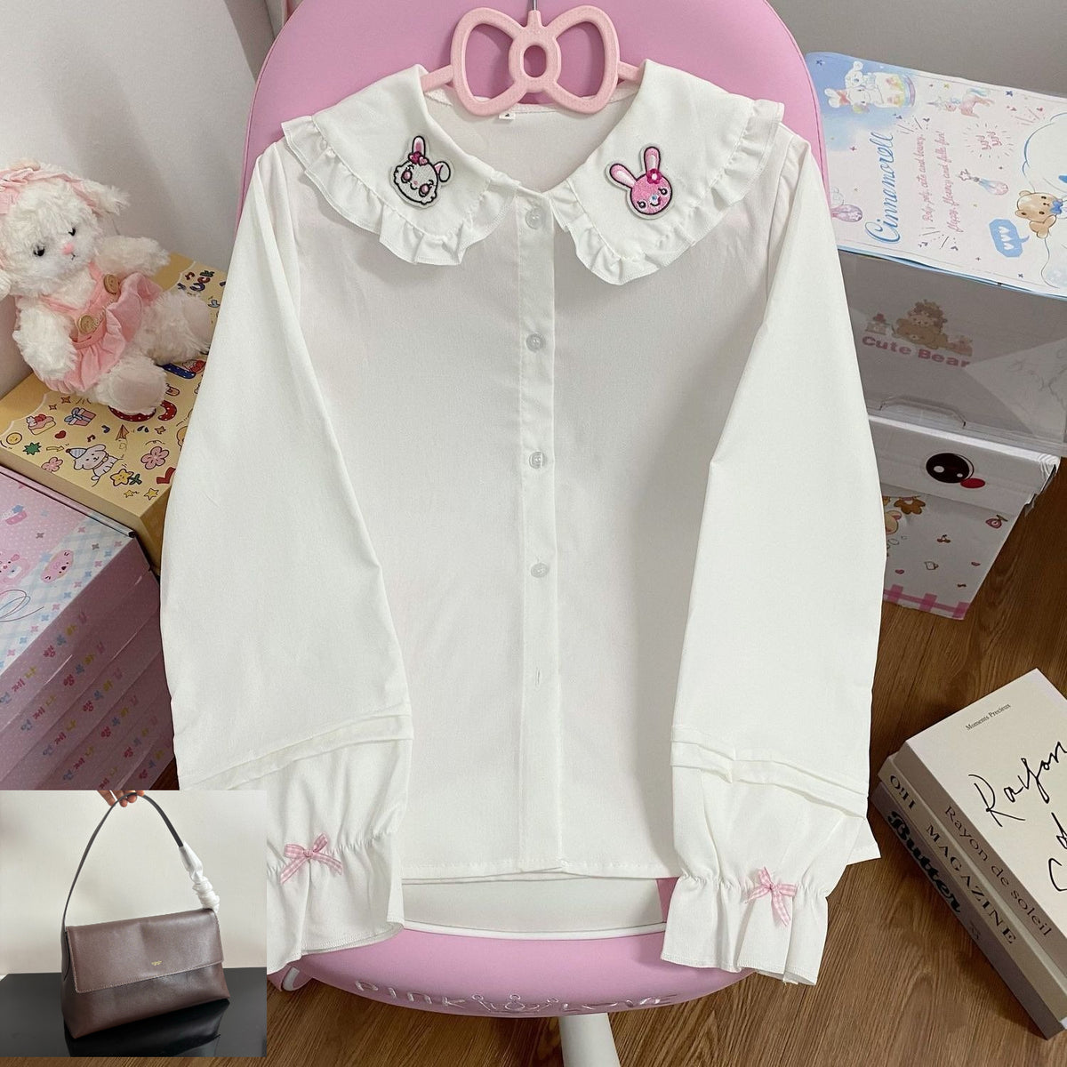 Japanese Lolita Sweet Bowknot Blouse  SAB125/SAB126