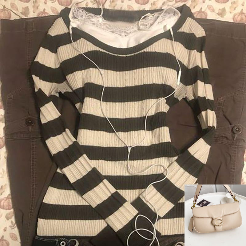 Long-sleeved Slim-fit Sweater  SA458